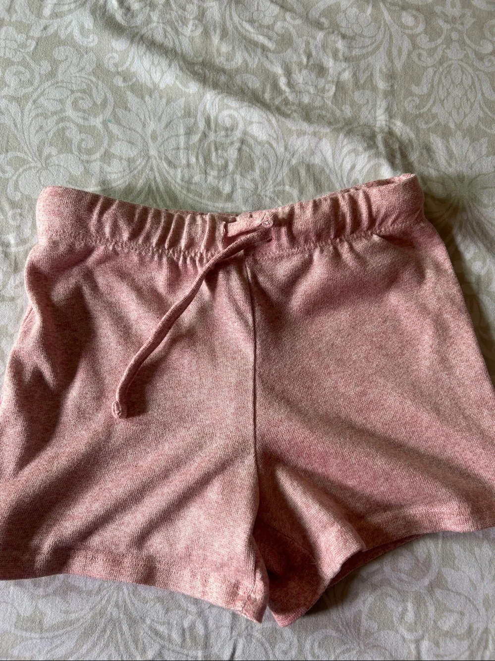 32 Degrees Girls' Heathered Pink Short Pajama Set